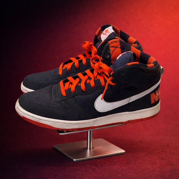 Nike Dunk High Big Obsidian/White-Team Orange Sneakers 336608-413 Size 9.5 main image 6